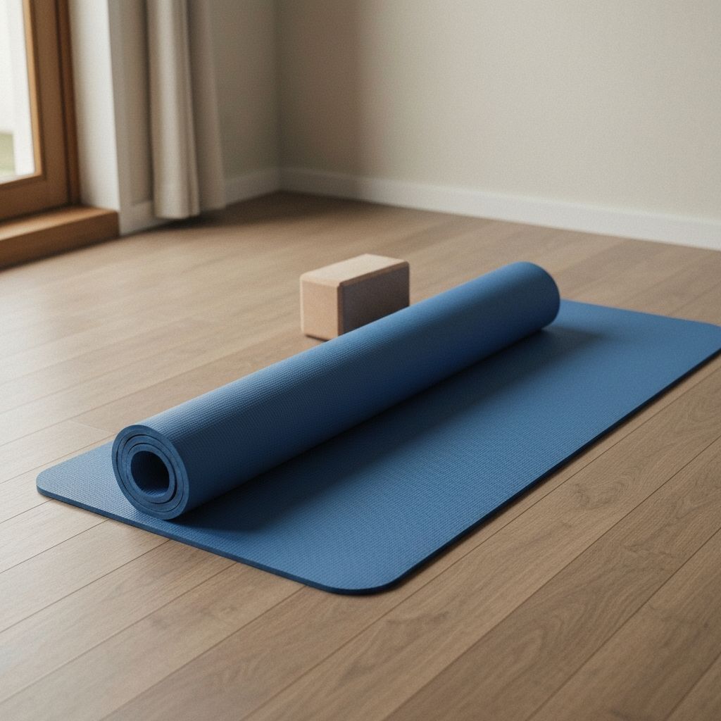 Tapis déroulé avec bloc